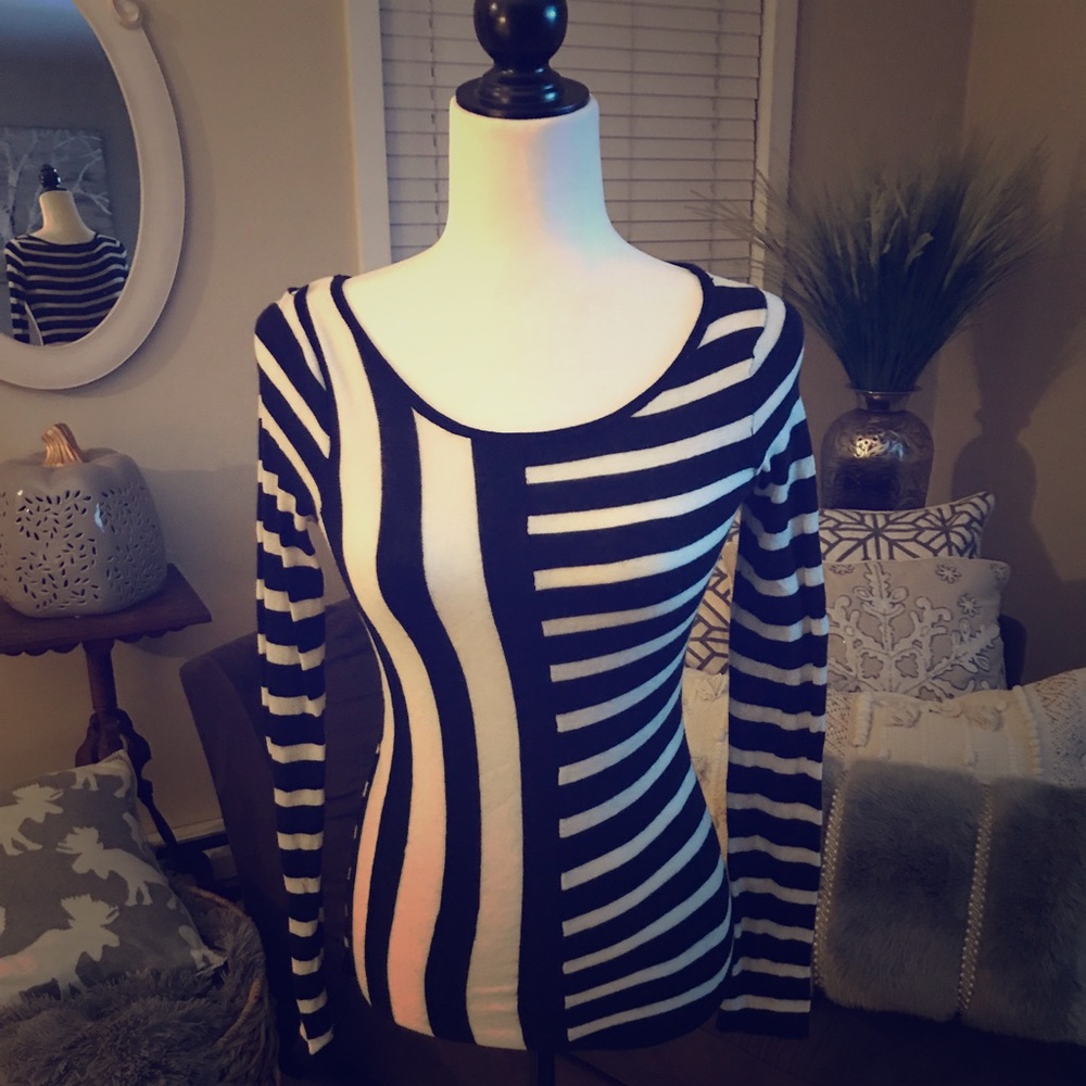 Express striped sweater